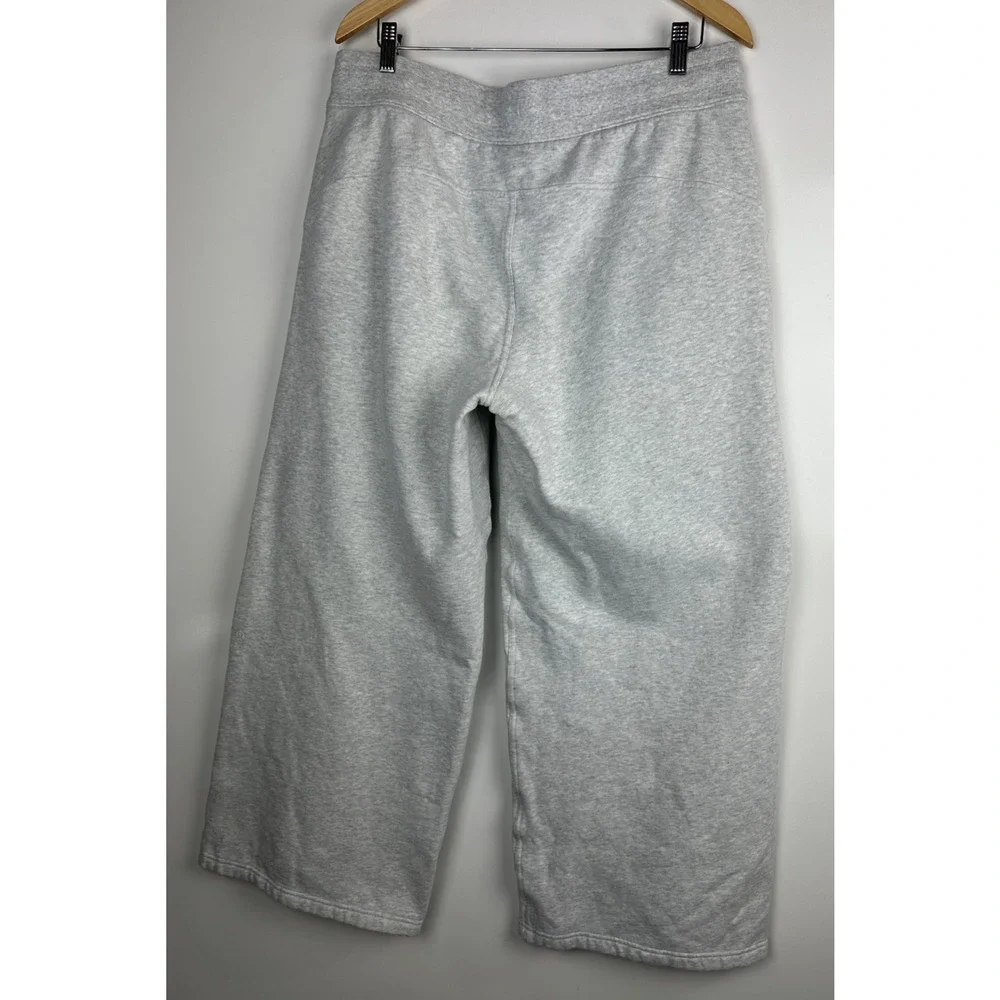 Lululemon Scuba Mid-Rise Wide-Leg Pant Full Length Heathered Light Gray Size 14 - Picture 8 of 14
